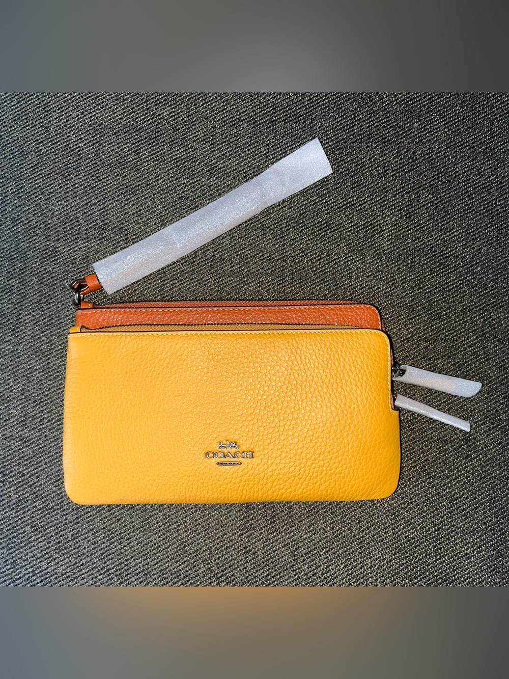 Coach Double Zip Wristlet in Colorblock